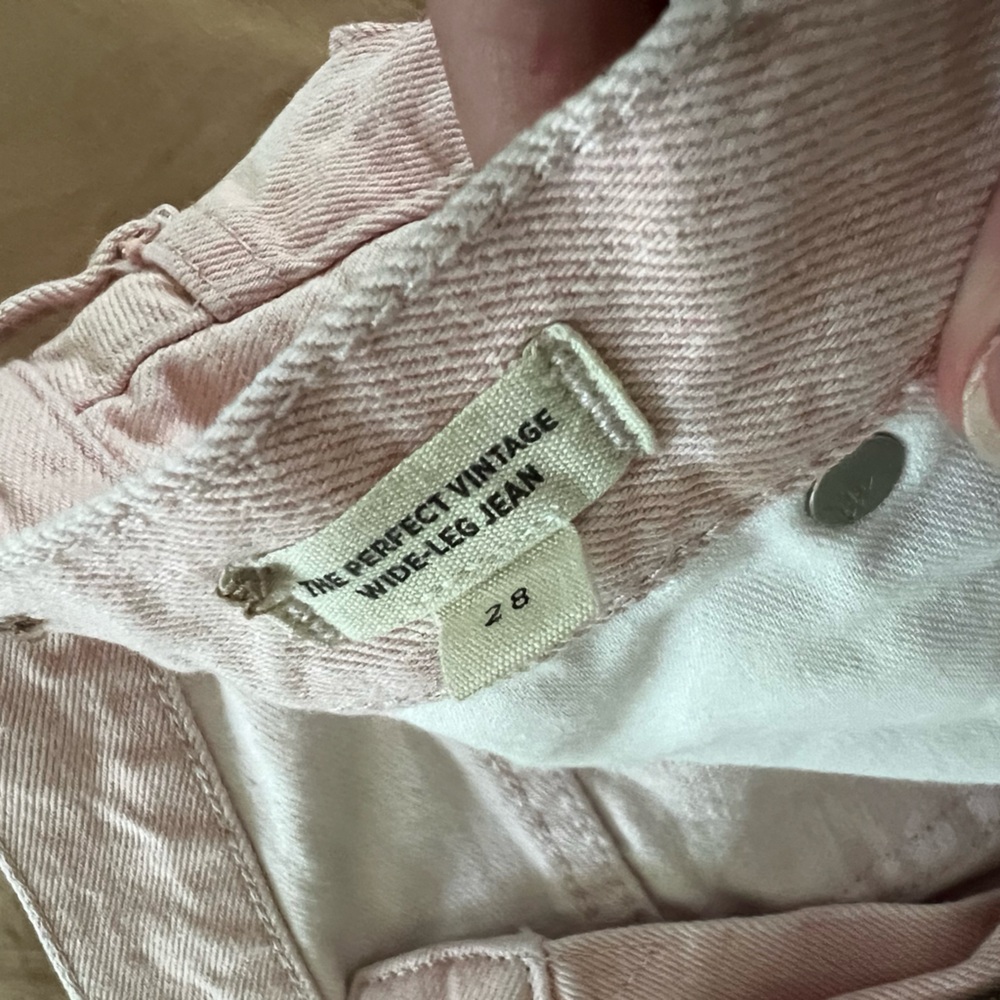 Maxwell pink perfect vintage wide leg jean 28